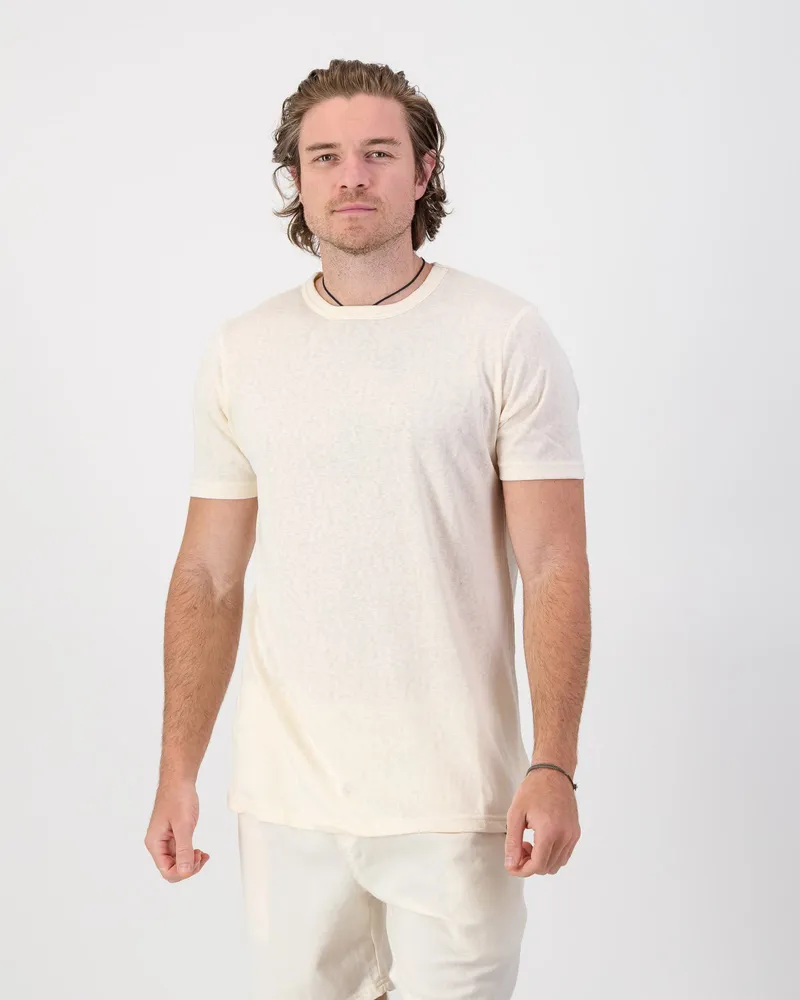 Cool Touch Cotton T-Shirt - Ecru - Image 2
