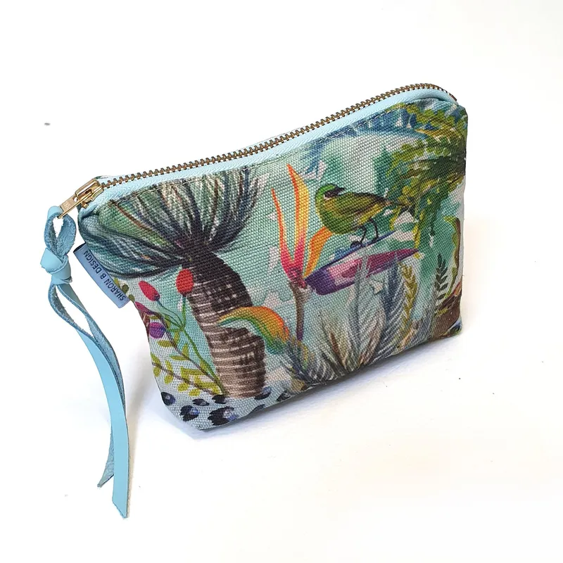Zip pouch with Cycad artwork - Image 1