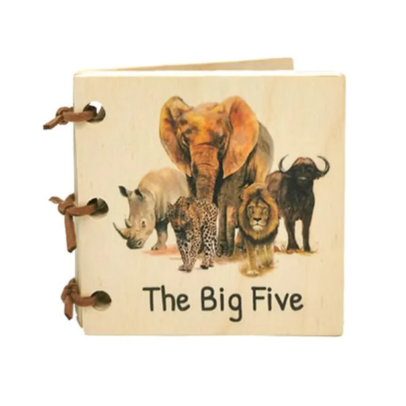 Wooden Baby Book - Big Five - Image 1