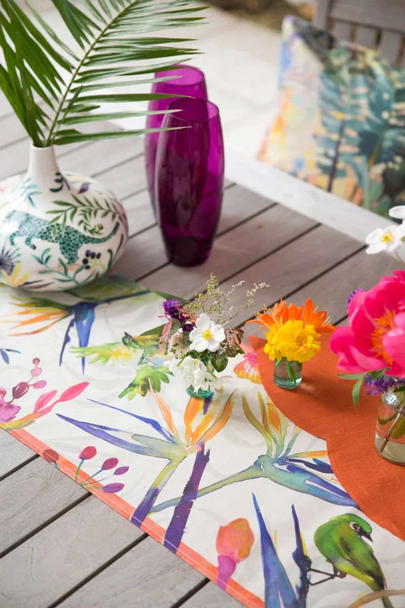 Strelizia Table Runner, Cotton-Linen Blend - Image 5