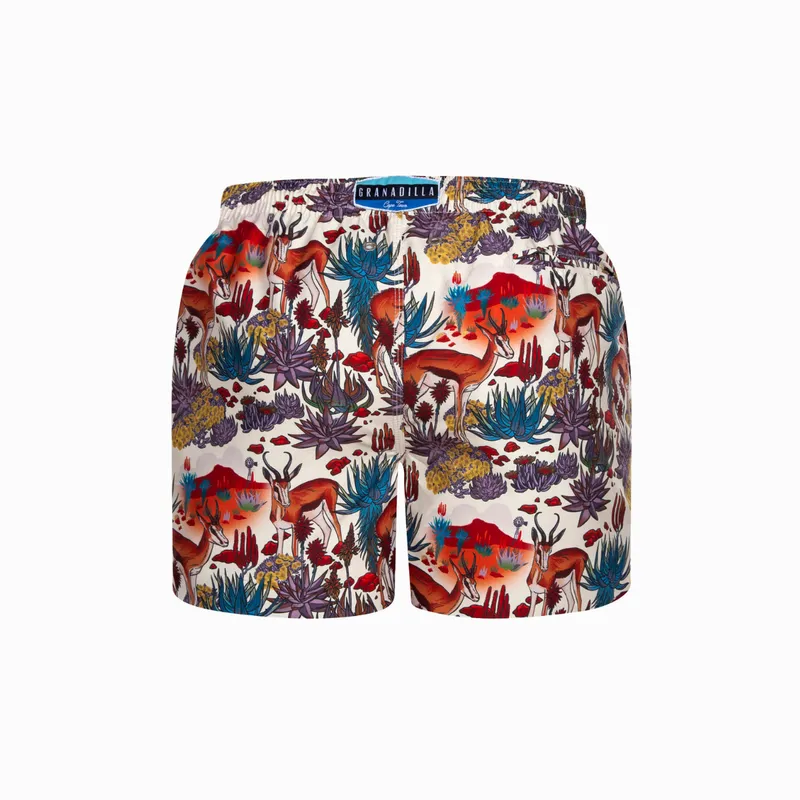 Mid-length Swim Shorts | Karoo / Cream - Image 6