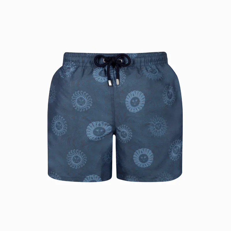 Mid-length Swim Shorts | Helios Sun / Navy - Image 1