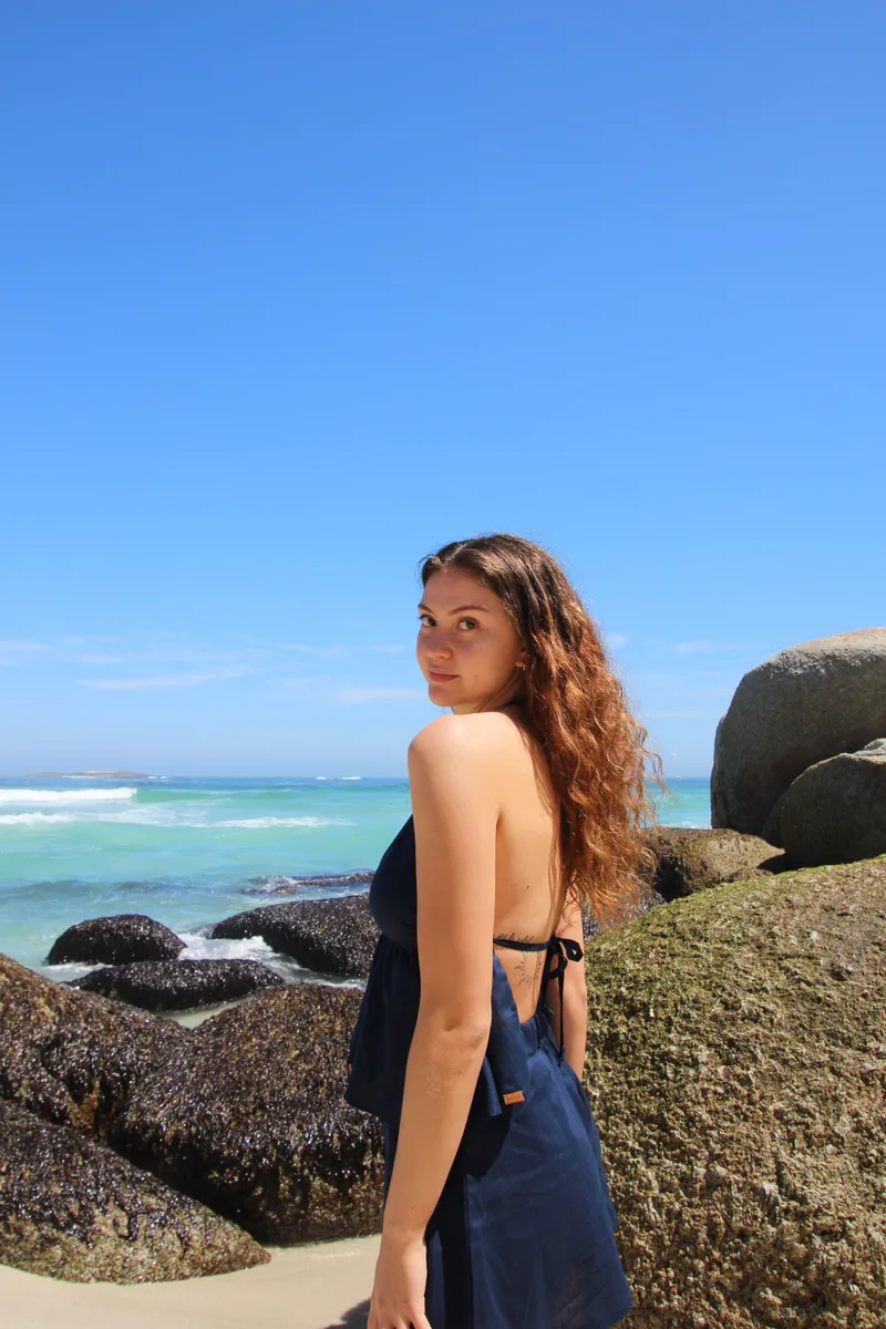 Callie Top - Navy Linen - Image 2