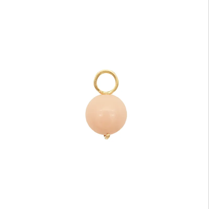Pink Jade Hoop Charm - Image 1