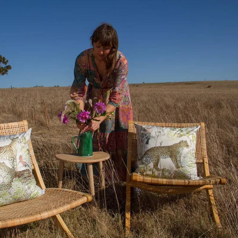 Safari Symphony Leopard ~ Velvet Scatter Cushion Cover - Image 2