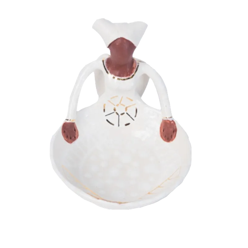 1Lady Angel Sweetie Dish White on White - Image 3