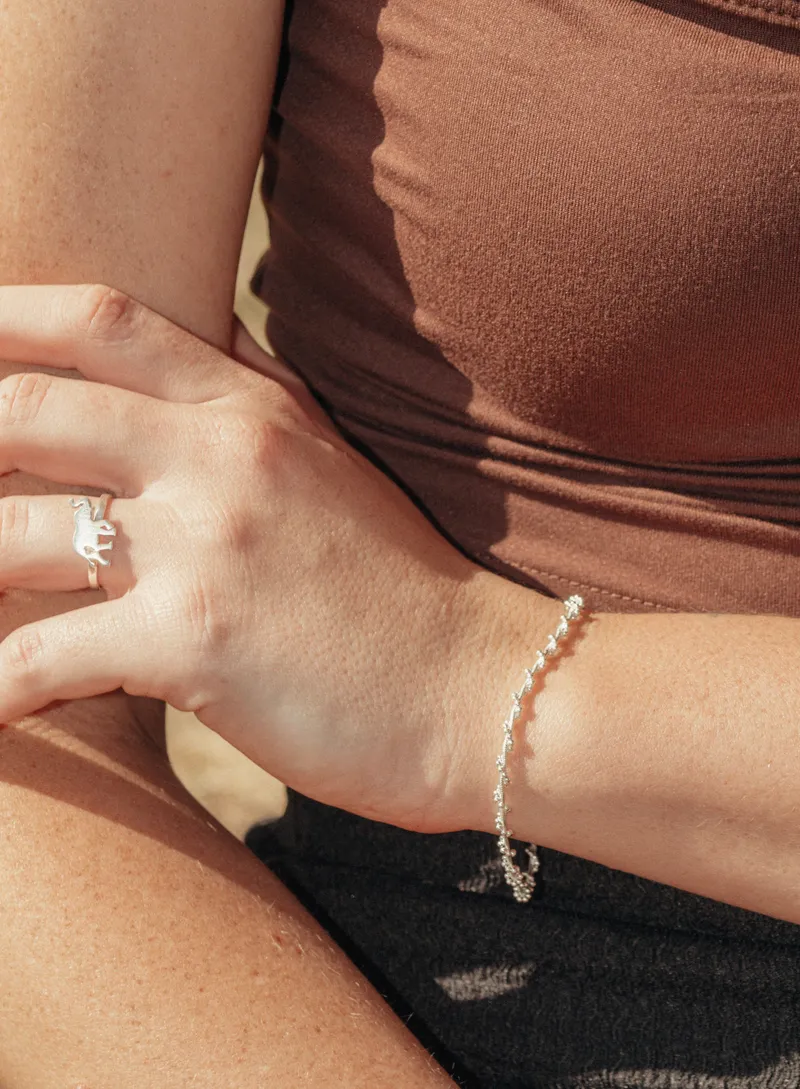 Snake twisted Ball Bead Bracelet - Image 2