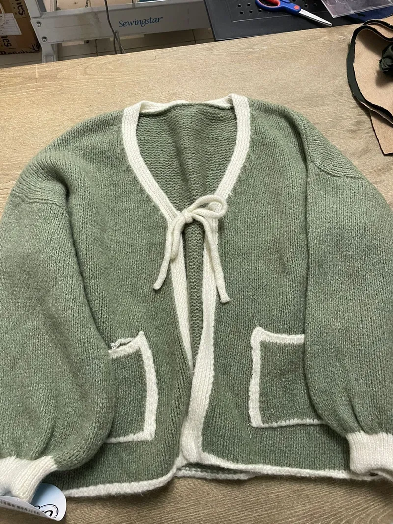 Gracelyn Tie Cardigan Jacket - Image 3