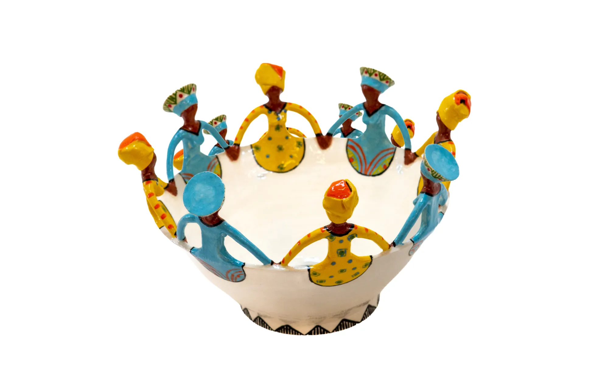 8Lady Women of Africa Ubuntu Bowl Zulu & Xhosa