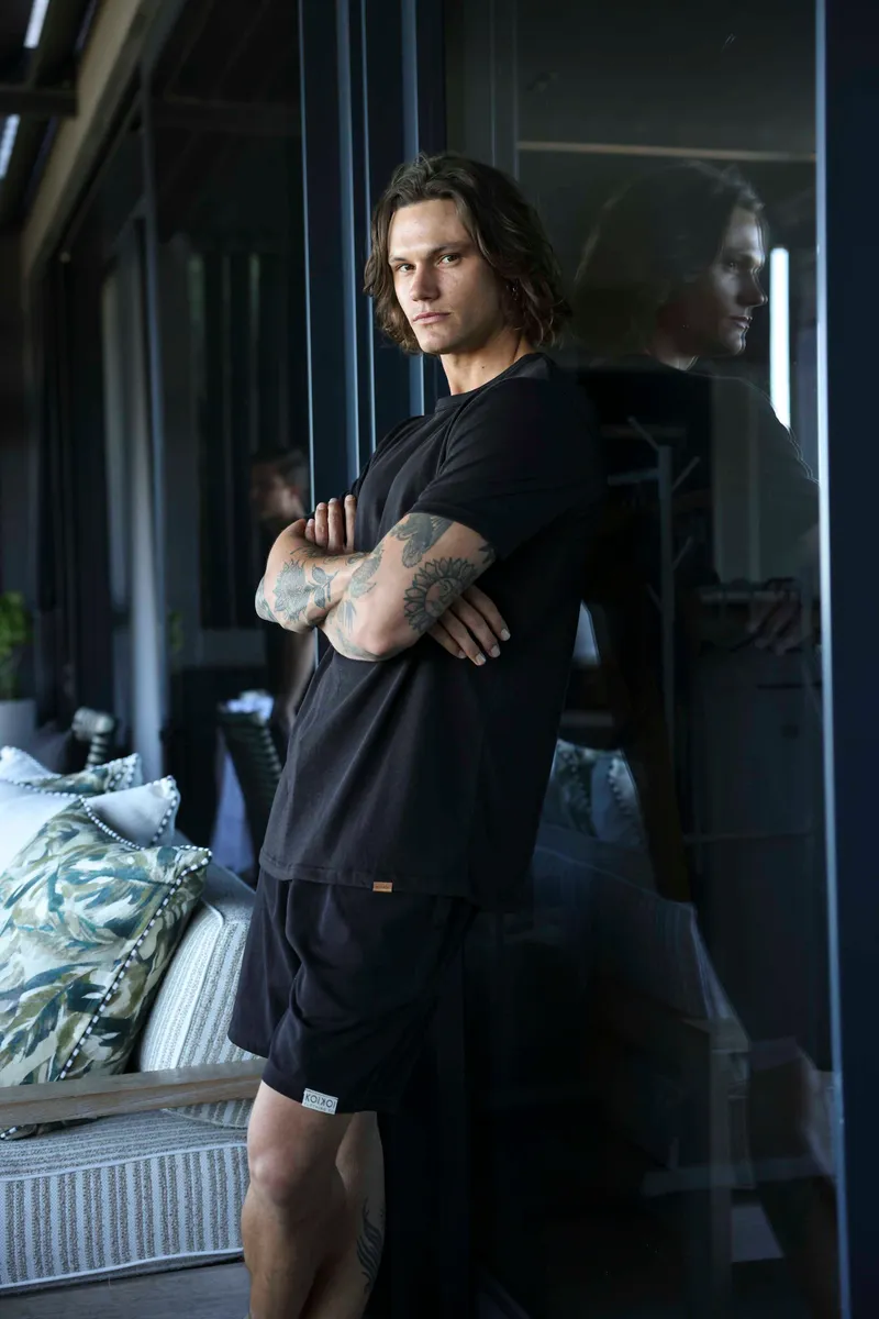 Regular Fit Shorts - Solid Black - Image 2
