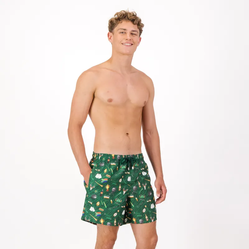 Mid-length Swim Shorts | Game Day / Green - Image 1