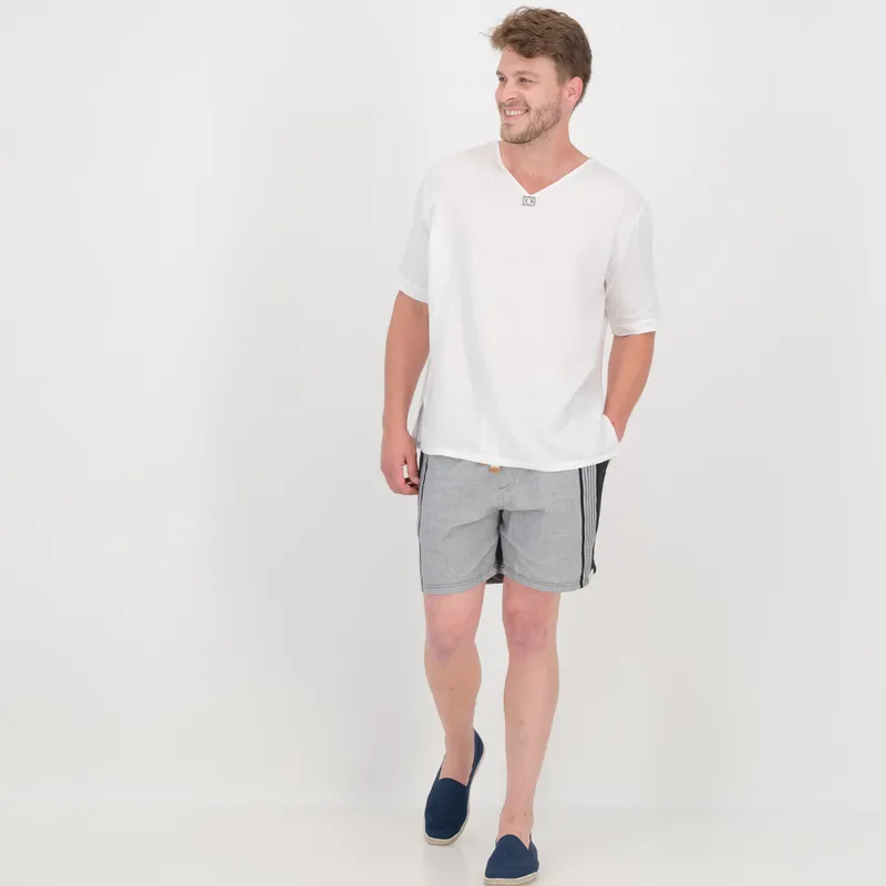 Regular Fit Shorts - Grey & Black - Image 1