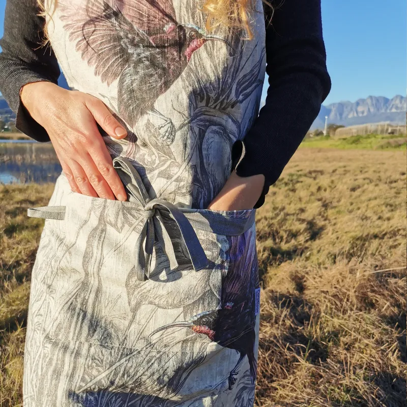 Amethyst Dream Linen Apron - Image 2