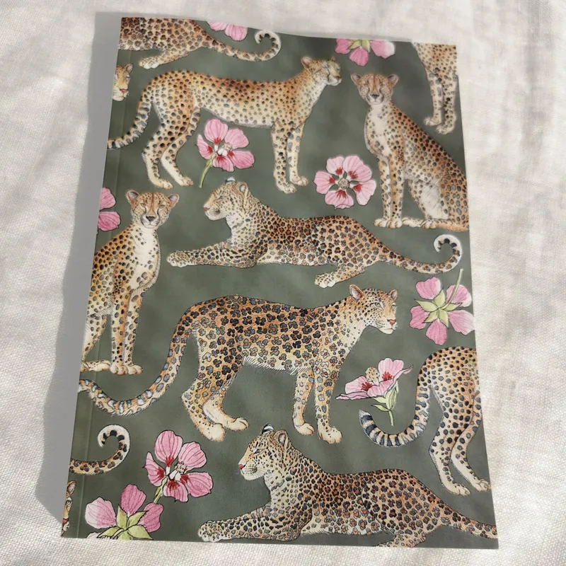 Leopards on Khaki Journal (ruled) - Image 2