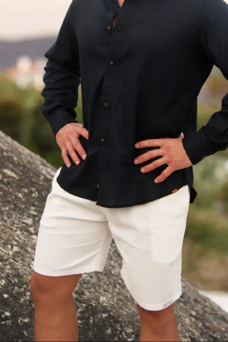 Regular Fit Shorts - Solid Cream - Image 1