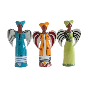Angel standing Bright on White