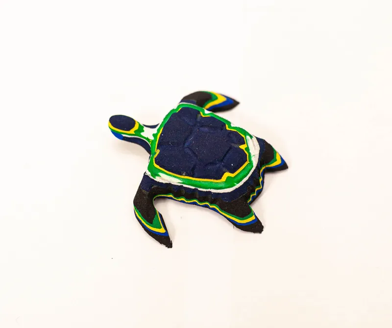 Turtle Sculpture – Mini Recycled Flip Flop Handmade Eco Art - Image 8