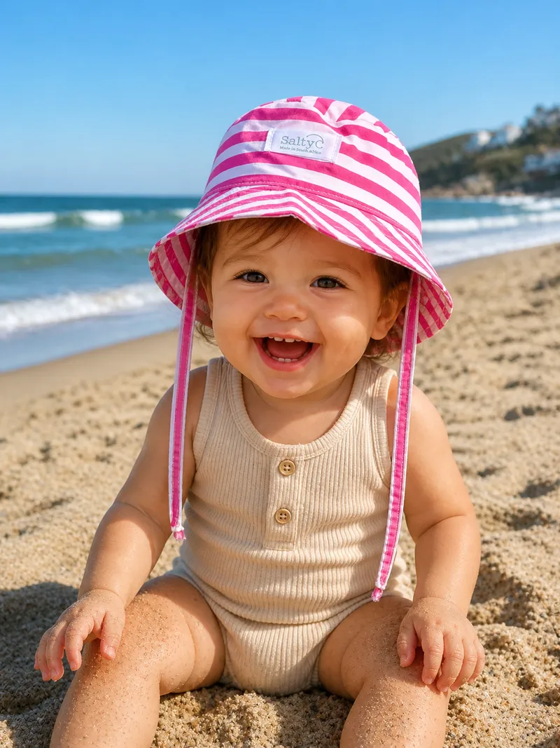 Cotton Baby Sun Hats: 6-18 months - Image 2