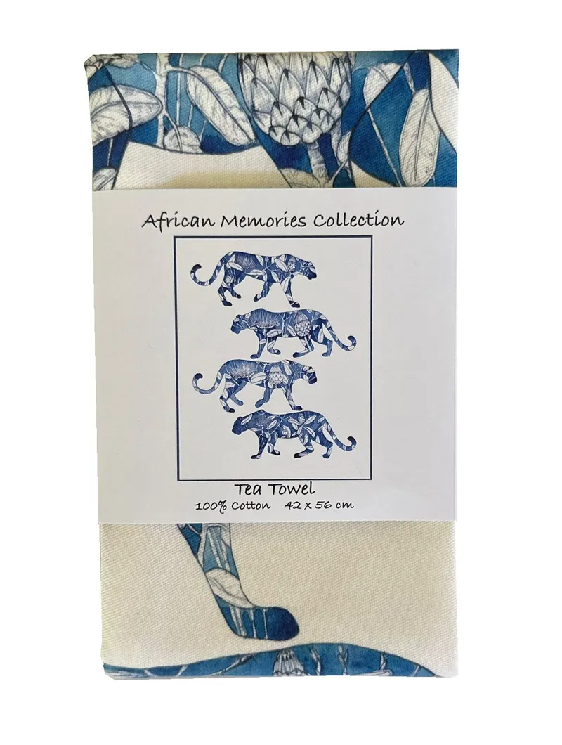 Tea Towels - Walking Leopards - Image 2