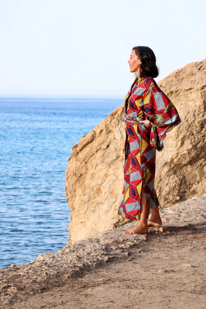 REINA African Lifestyle Kimono - Image 1