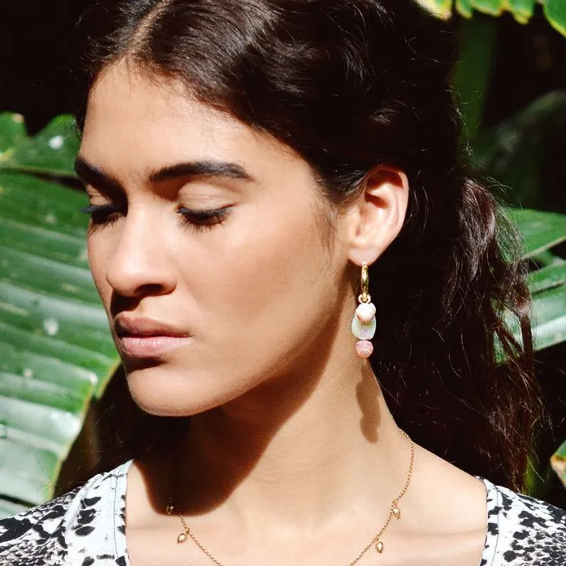 Pink Jade Hoop Charm - Image 6