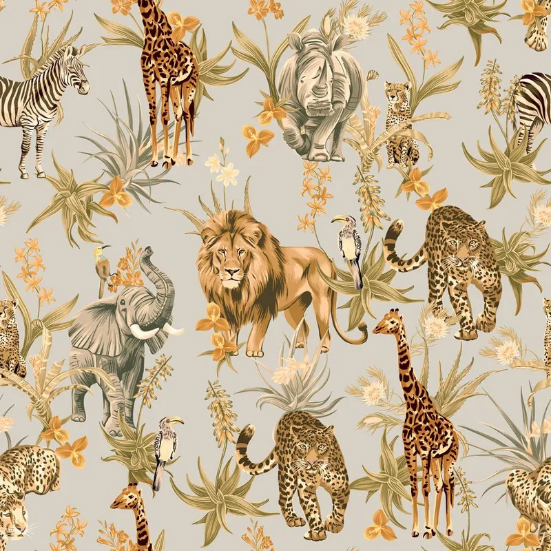 Men's Ss Safari Animal Shirt - Image 3