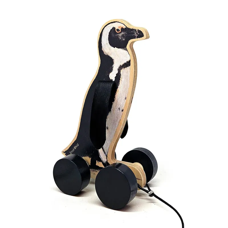Wooden Penguin Pull Toy - Image 1