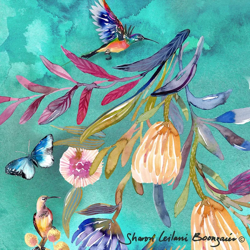 Mini Kudu head with Paradise print - Image 4