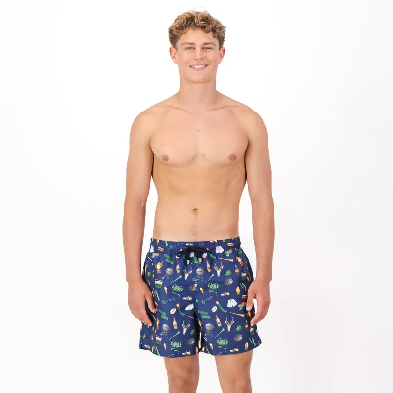 Mid-length Swim Shorts | Game Day / Navy - Image 1