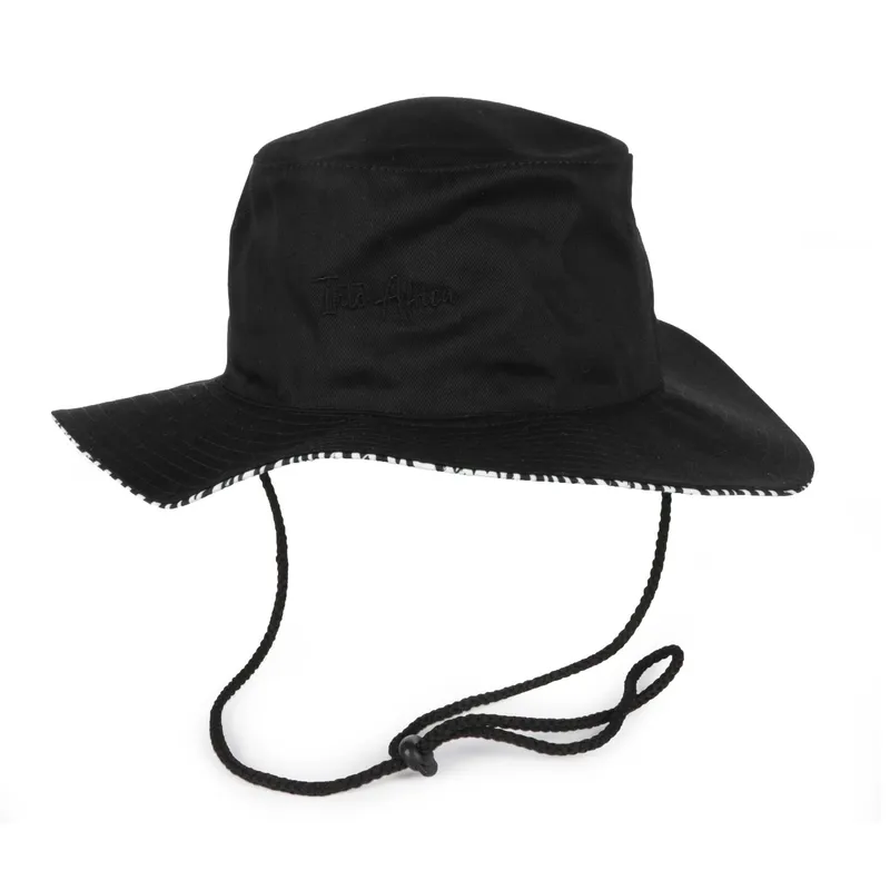 Into Africa Wide Brim Hat with Zebra Print inner brim - Image 3