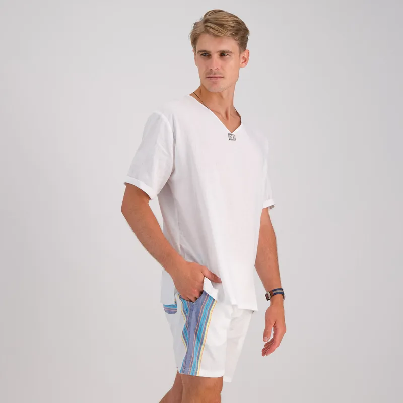 Tribal Shirt - White - Image 1