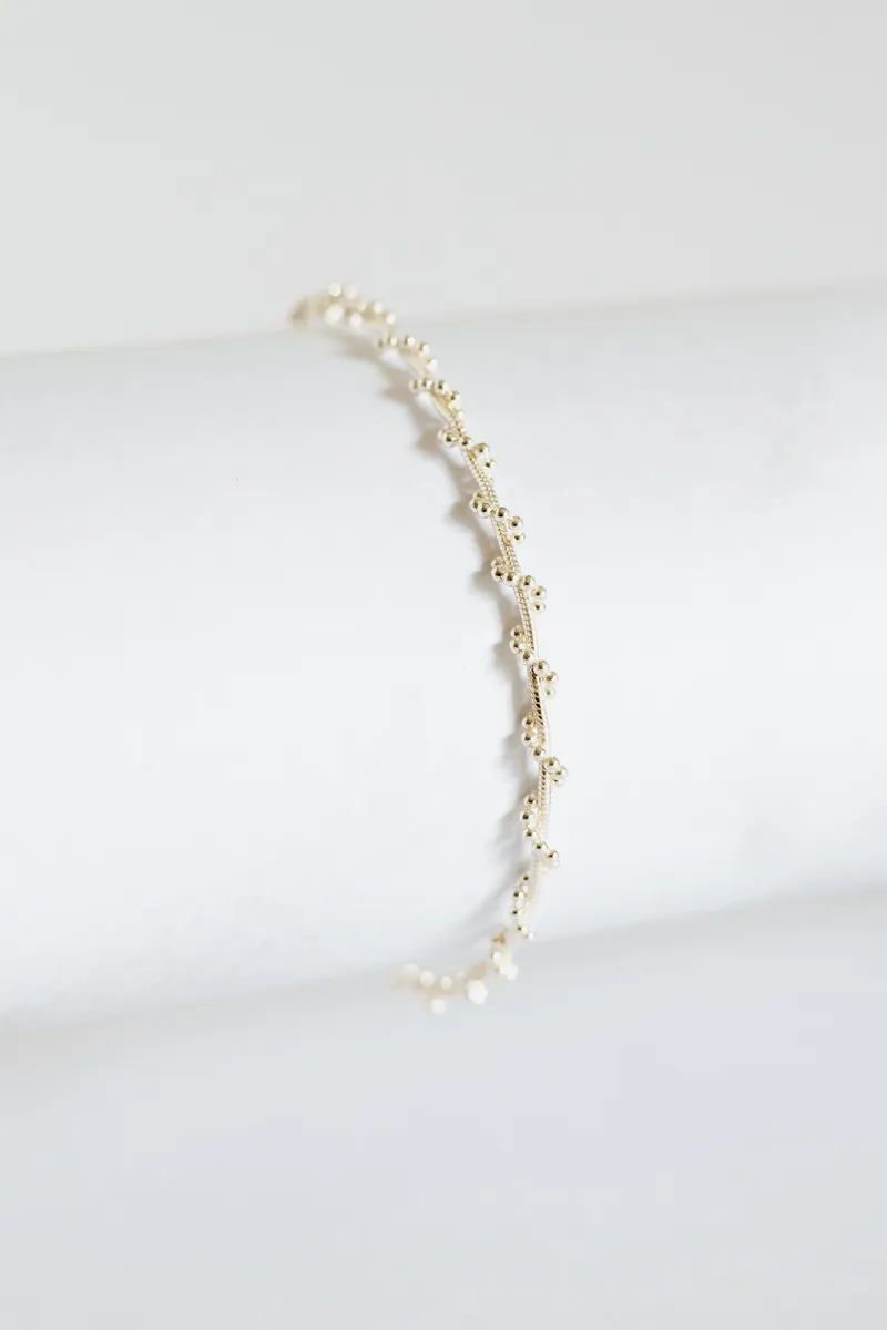 Snake twisted Ball Bead Bracelet - Image 1