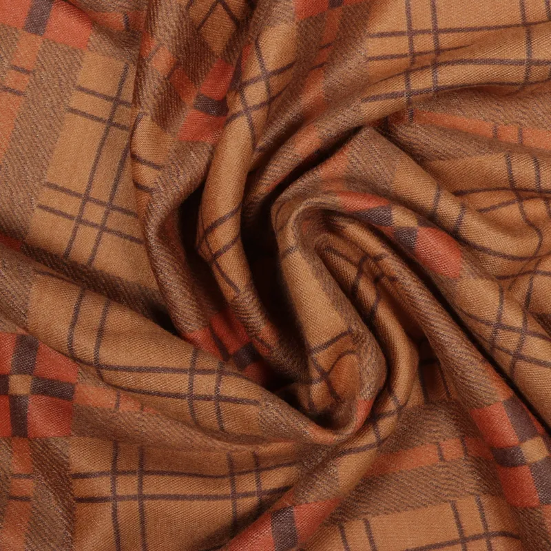 Warrior Gingham 30% Rayon, 70% Poly Scarf - Image 3