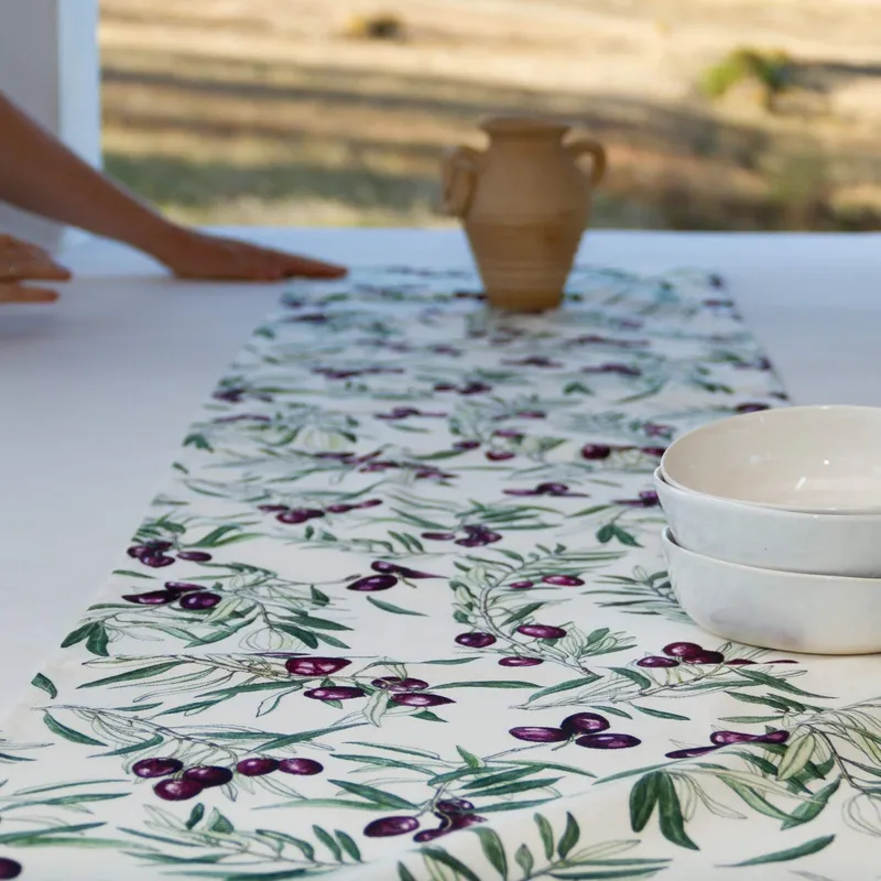 Mediterranean Olives Table Runner - Image 2
