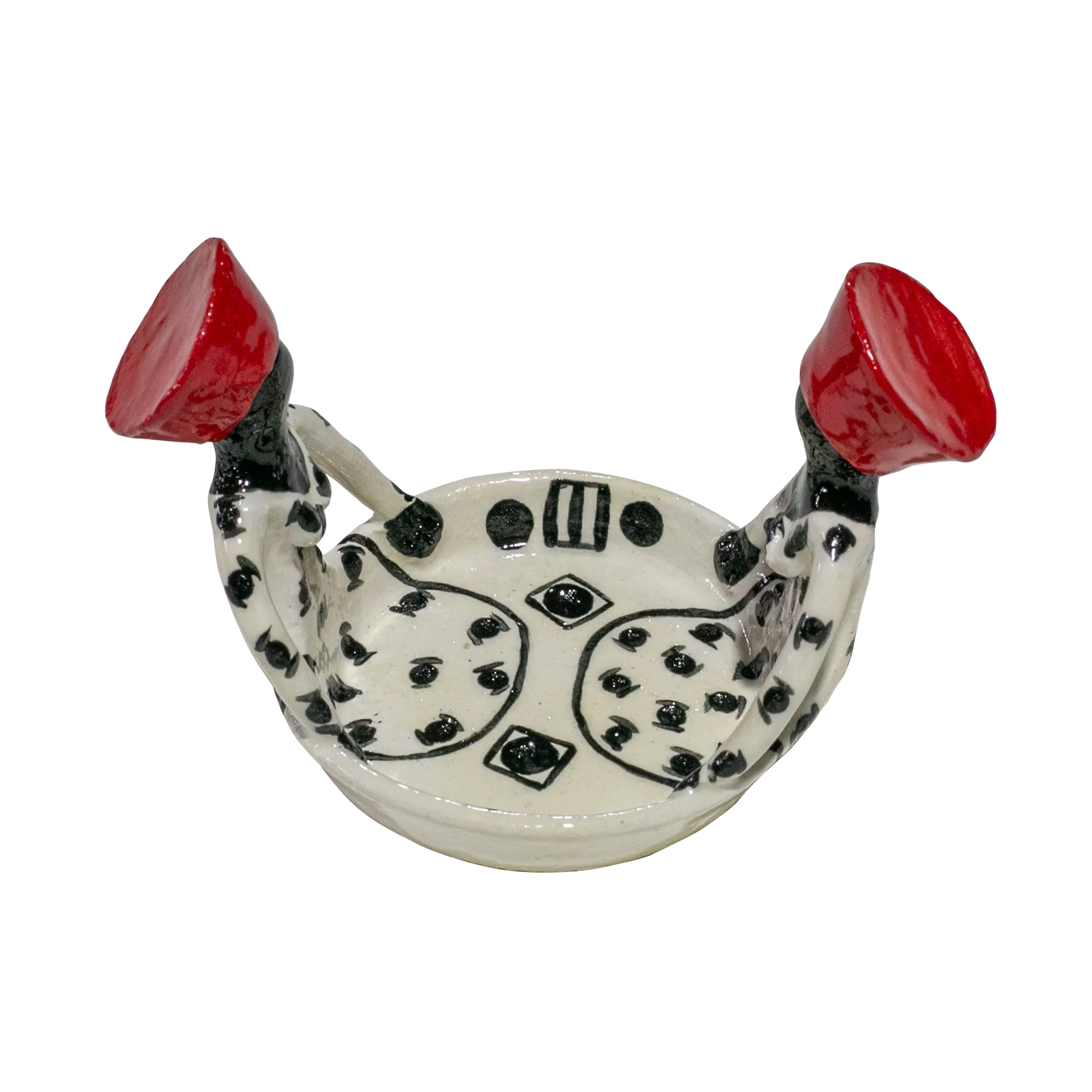 2Lady Women of Africa Bowl | Black and red on white