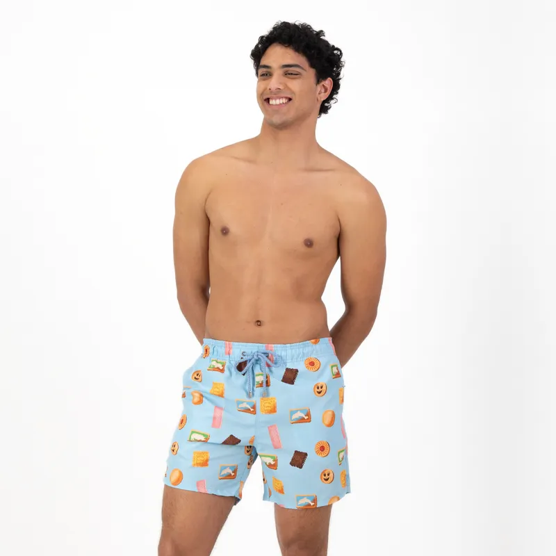 Mid-length Swim Shorts | Jolly Jammer / Blue - Image 1