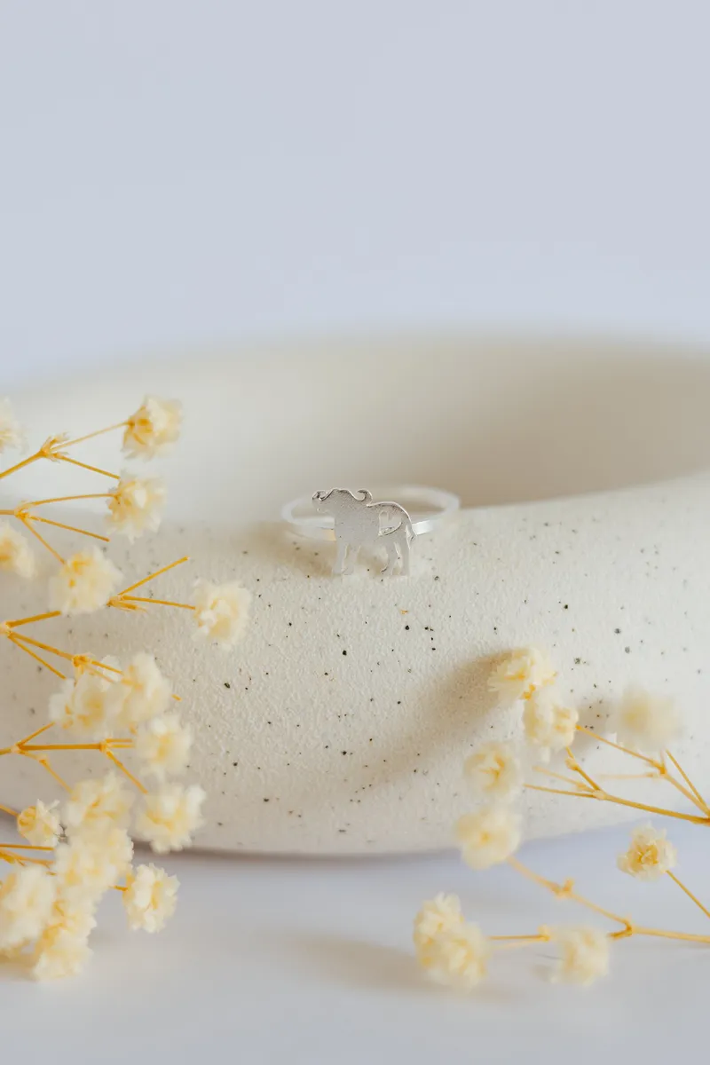 Buffalo with Heart Cutout Ring - Image 1