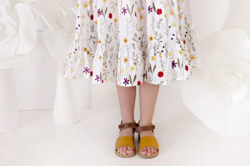 Girls'- Yellow Daisy- Dress - Image 3