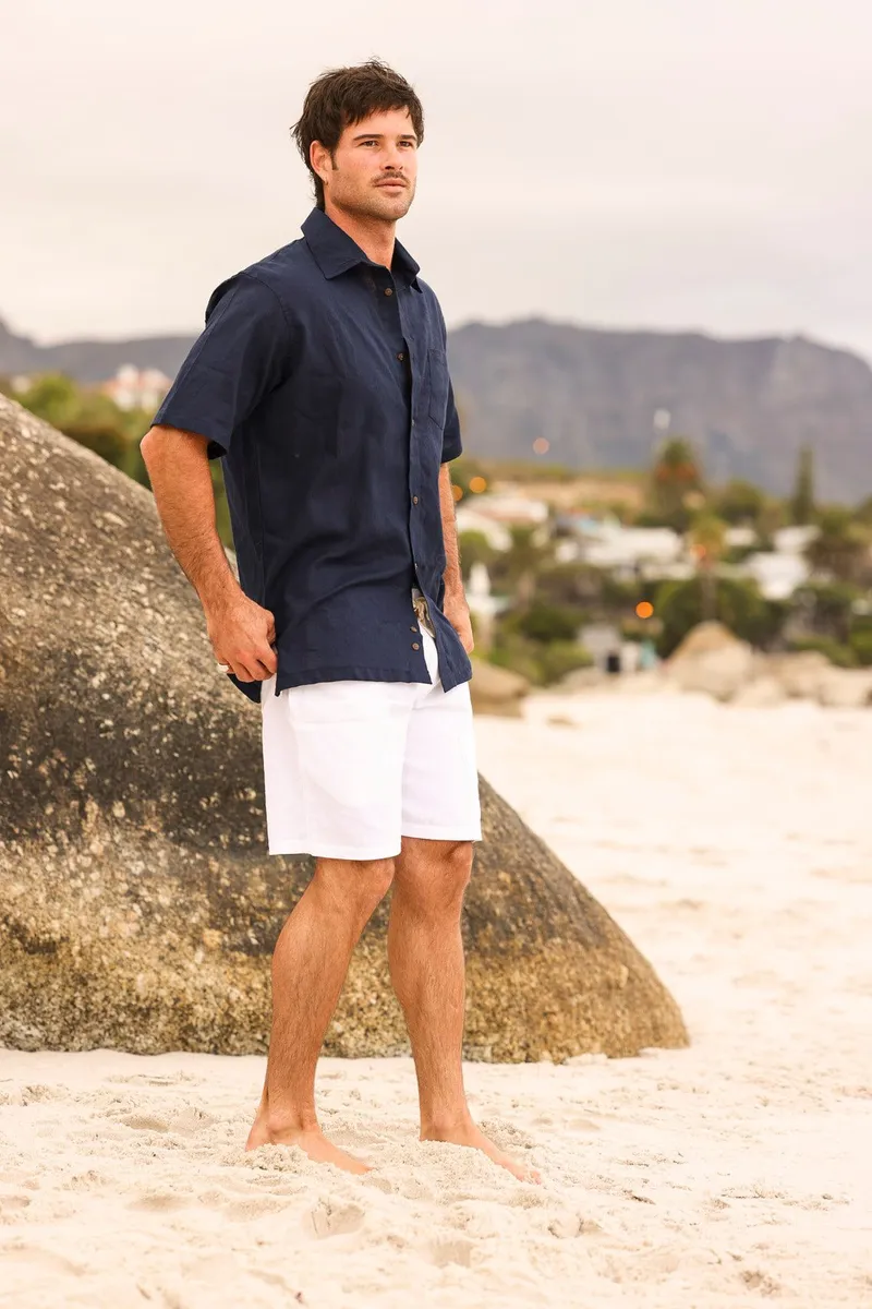 Caprice Shirt - Navy Linen - Image 4