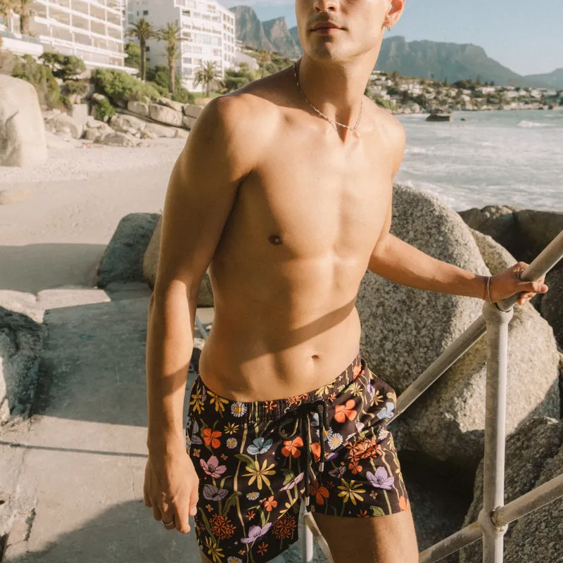 Mid-length Swim Shorts | English Garden / Black - Image 6
