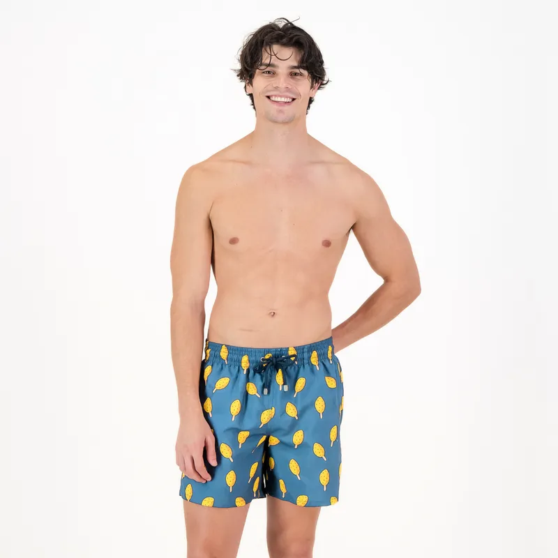 Mid-length Swim Shorts | Lolly / Denim Blue - Image 1