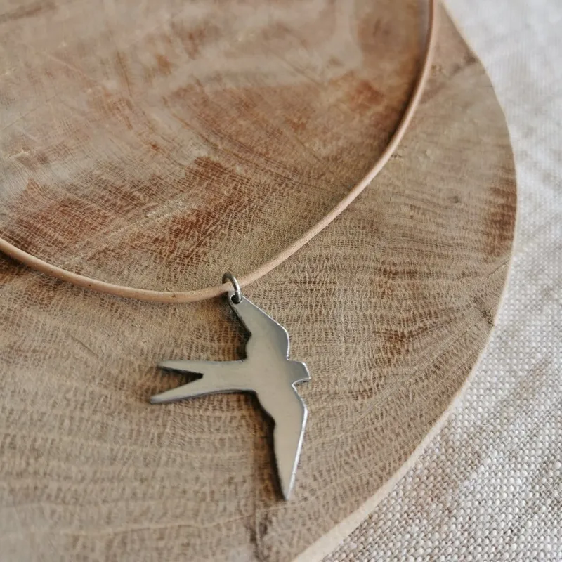 Aluminum Bird Pendant - Image 2
