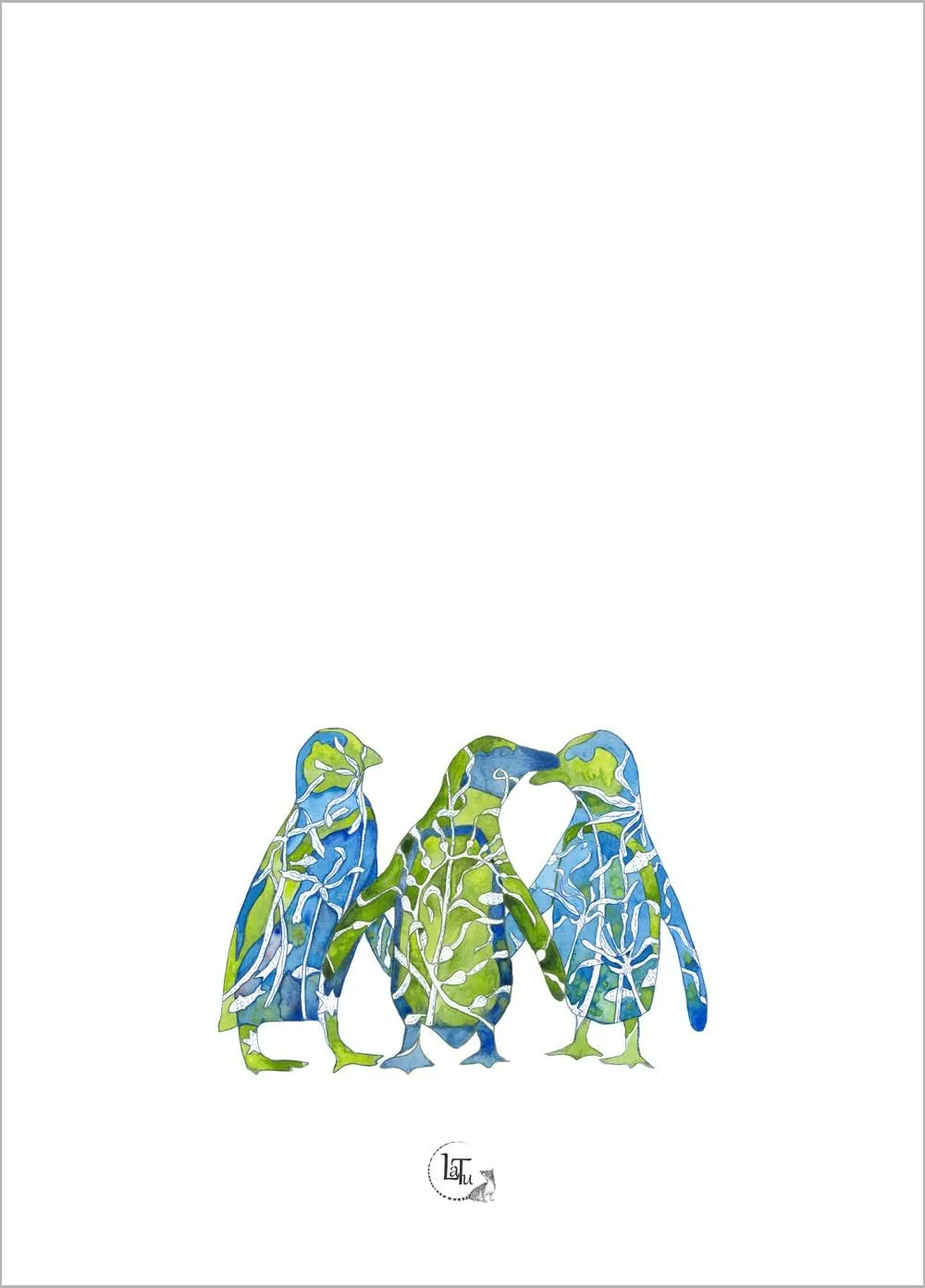 Tea Towels - Penguins & Kelp