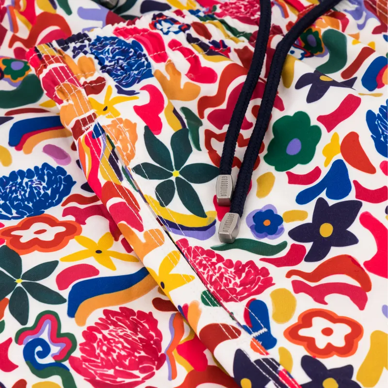 Mid-length Swim Shorts | Flora / Pink - Image 2