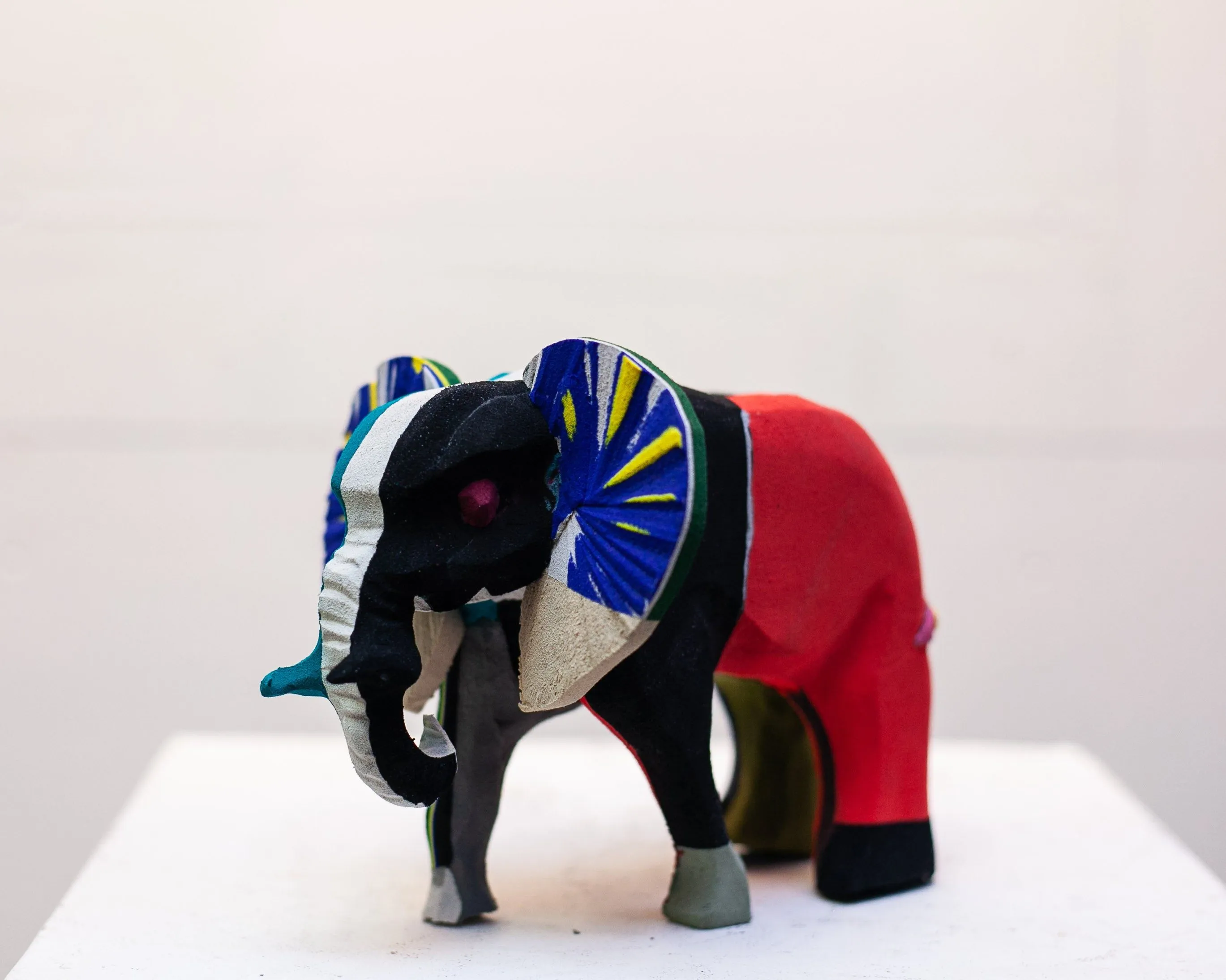 Elephant Sculpture (Medium) – Recycled Flip Flop Handmade Art