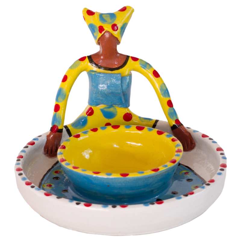 1Lady Olive Dish Bright on White