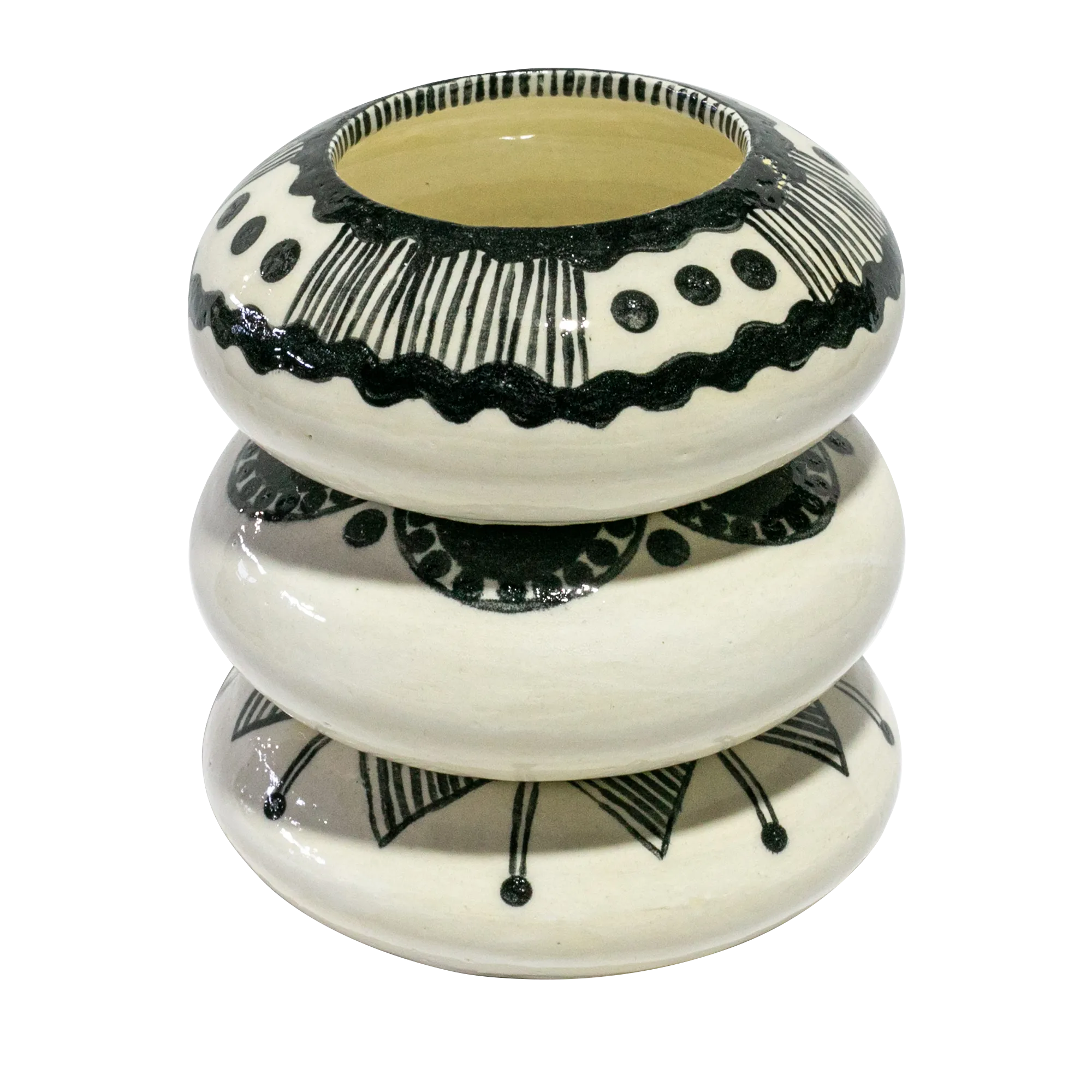 Stacking Bowls | Black & White | Medium