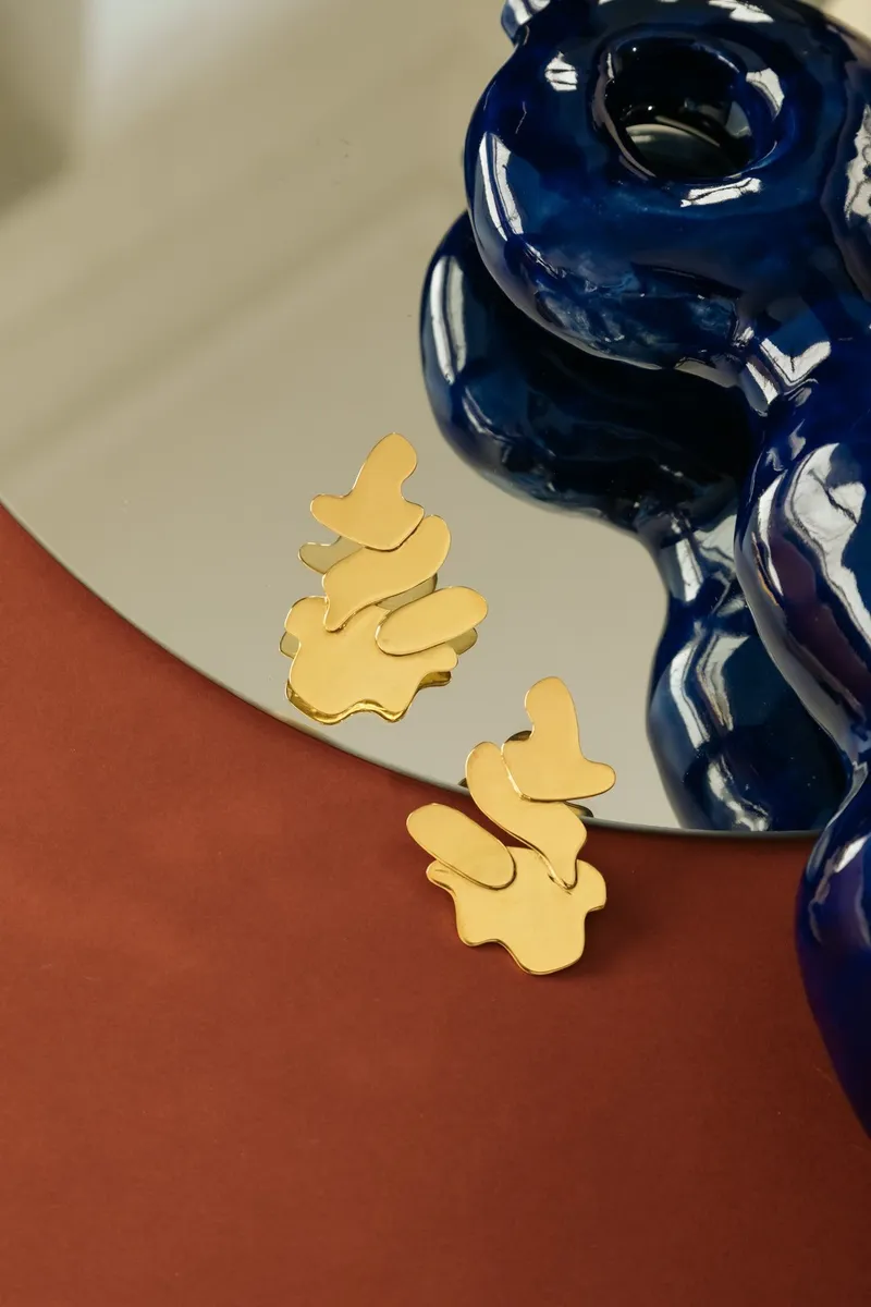 Mini Curve Cluster Earring - Image 2