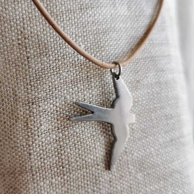 Aluminum Bird Pendant - Image 1