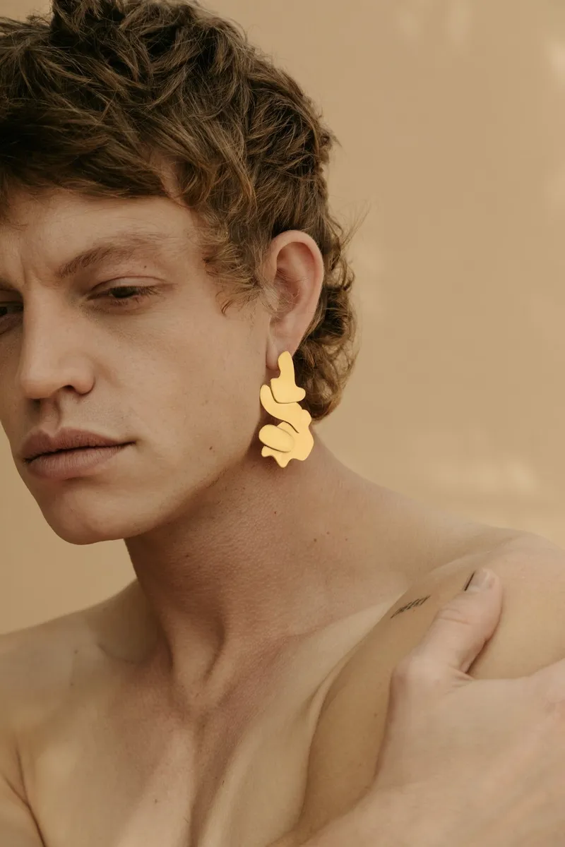 Mini Curve Cluster Earring - Image 5